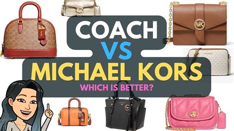 which one is more expensive coach or michael kors|coach vs mk.